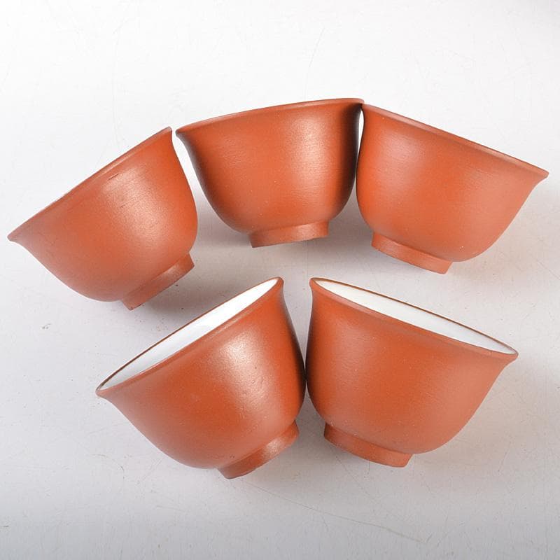 煎茶道具　紫砂　朱泥　内白釉　煎茶碗　二十点まとめて　N　6551