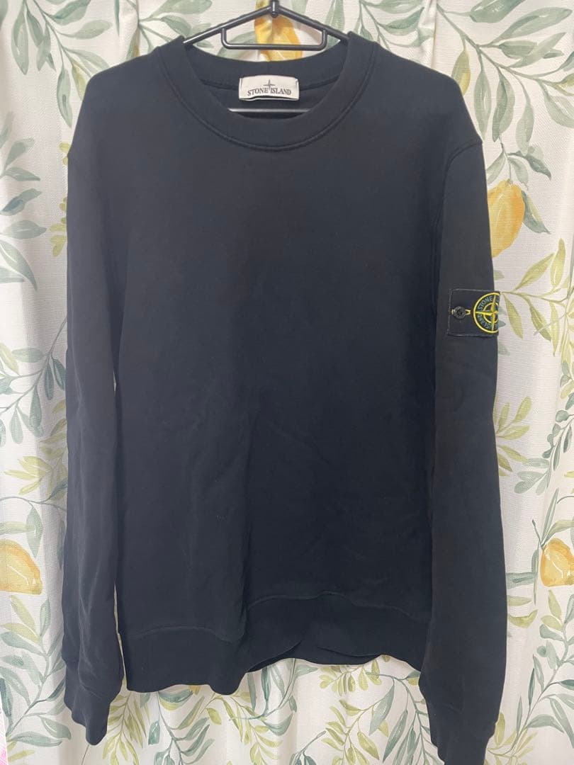 Stone  ブラック トレーナー L 裏起毛