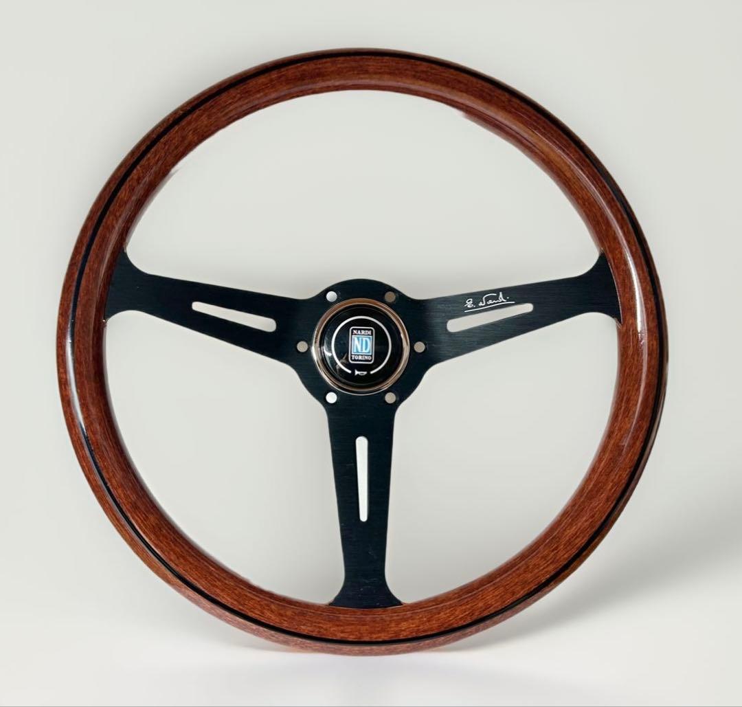 NARDI ステアリング クラシック ウッド&ブラックスポーク14インチ 社外