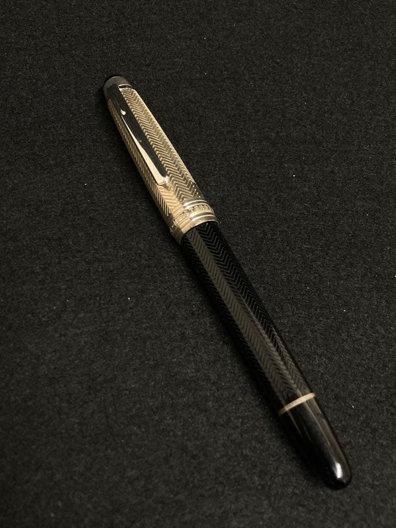 モンブラン 万年筆 ソリテール 146 ドゥエ シルバーバーリー ペン先18K