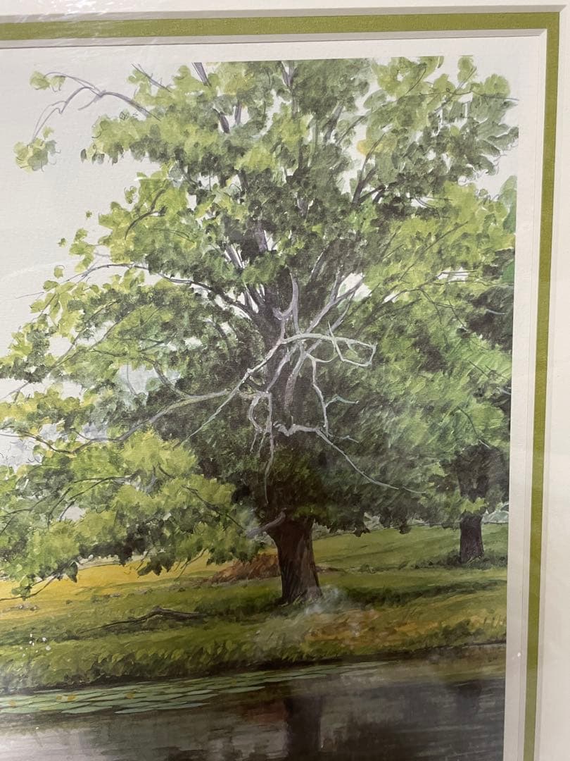 奥津国道ジグレー版画額装28／３５０