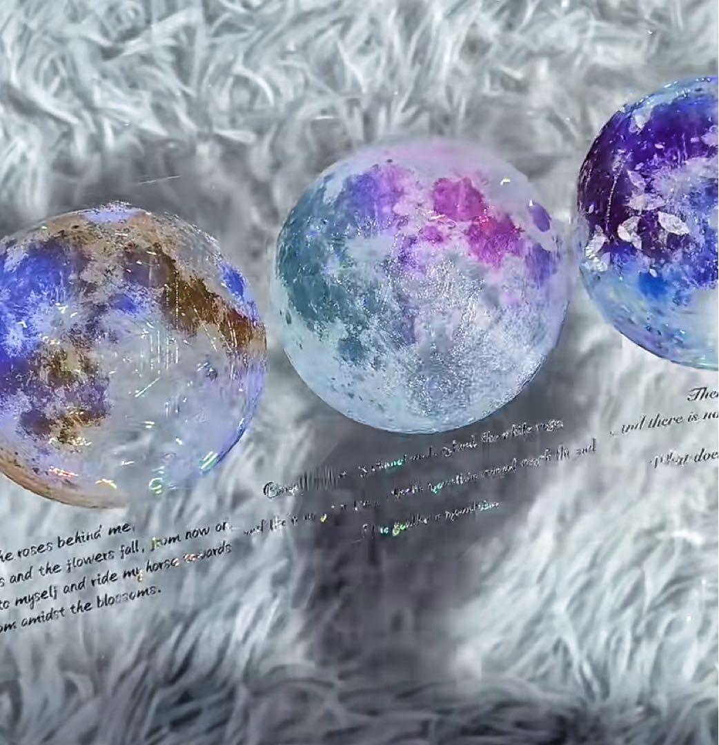 【9482】海外　マステ　6m巻　貝殻光マスキングテープ　月　英文字　装飾背景系