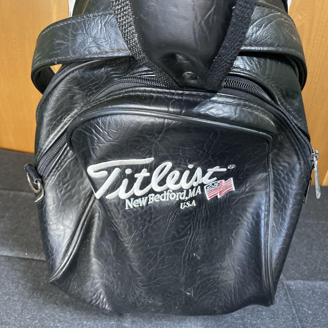 タイトリスト DCI キャディバッグ　合皮　ブラック&ホワイト　ゴルフバッグ