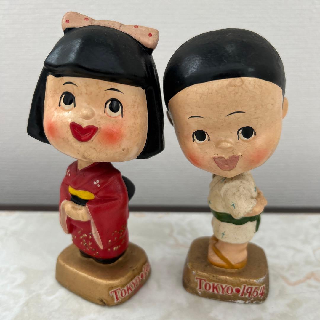 昭和レトロ KISSING BOY ＆ GIRL 首振り　TOKYO1954