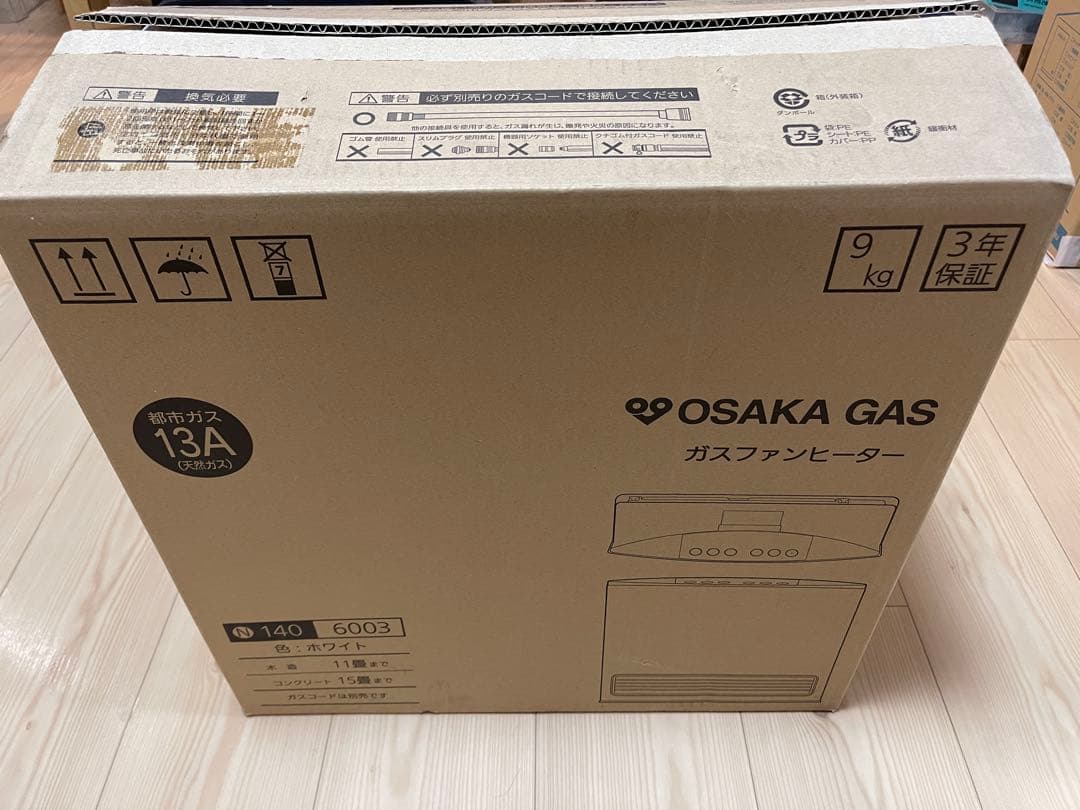 K*君様 新品　未使用ガスファンヒーター　N140-6003 都市ガス13A