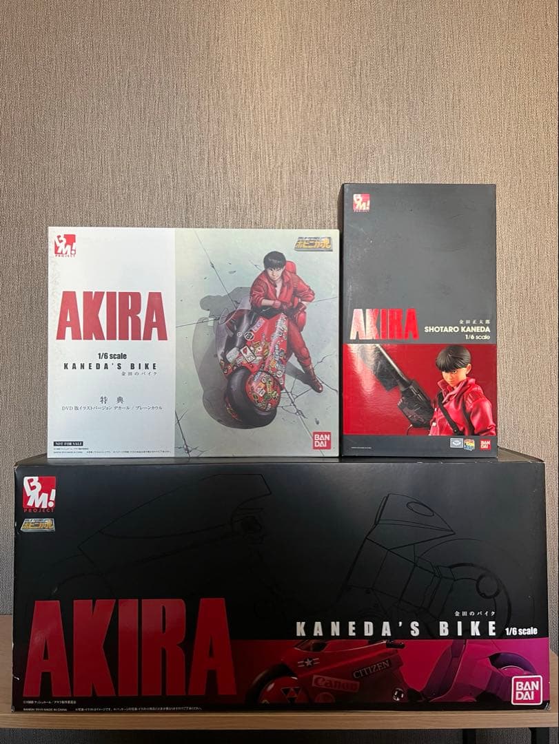 AKIRA 金田のバイク & 金田フィギュア 1/6スケール 3点セット（未開封
