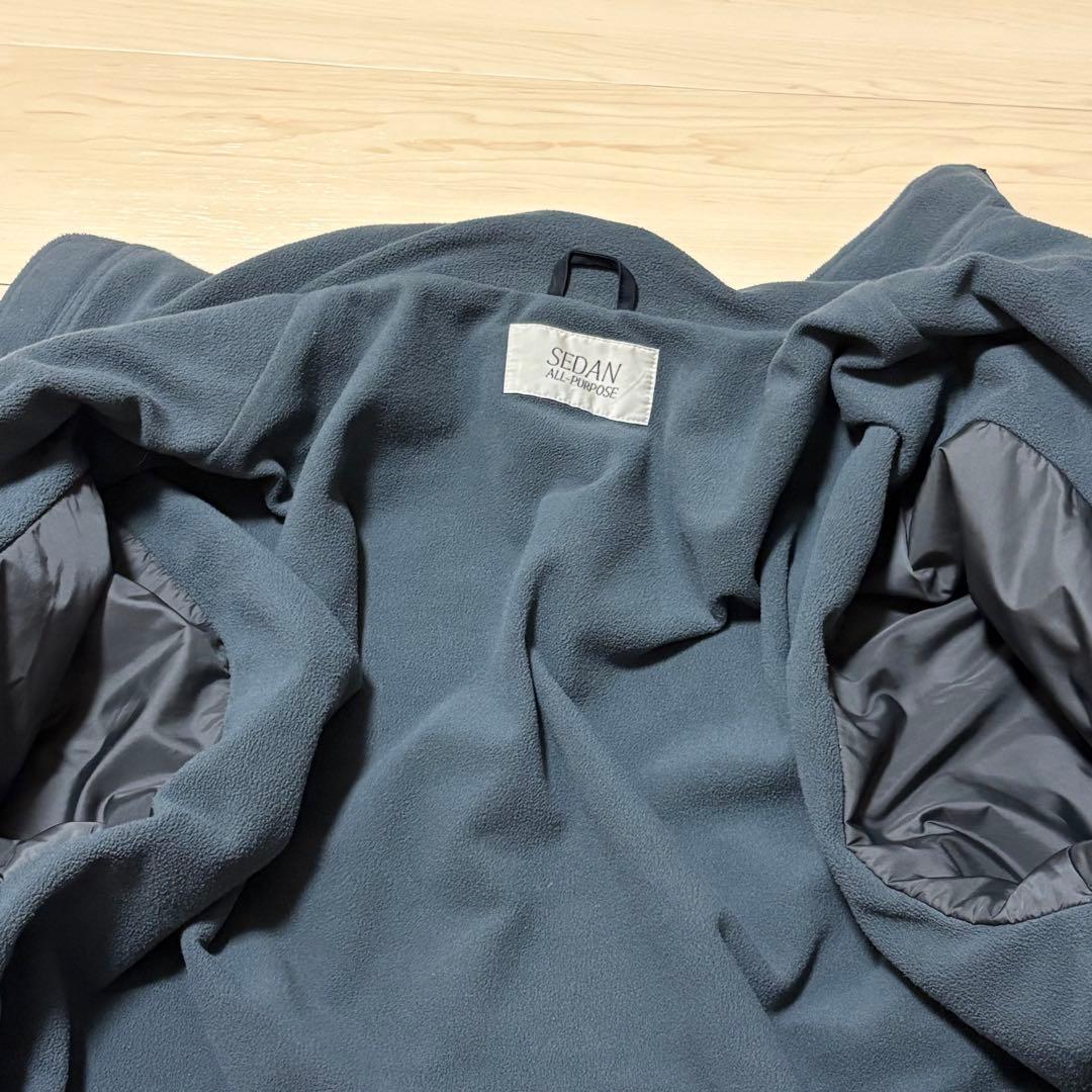 セダンオールパーパス　フリースラインドジャケット　ナイロンジャケット　ネイビー