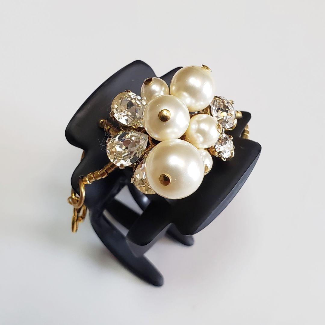 新品　コンプレックスビズ　パール　ブラック　デザートクリップ　中　小セット