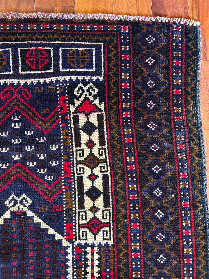 ヴィンデージ　ラグ　129×87cm