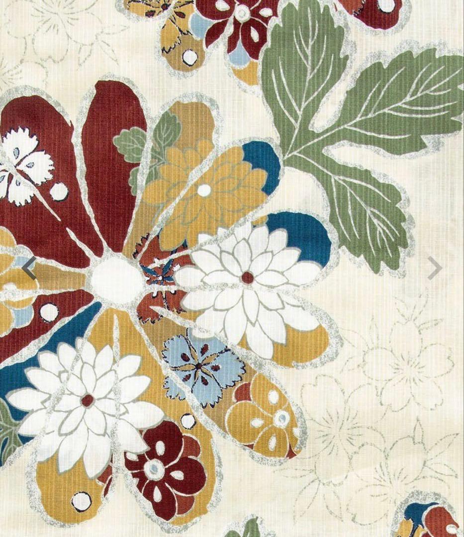 Dita浴衣古典菊　浴衣5点セット(ゆかた・帯・下駄・着付けマニュアル・腰ひも)