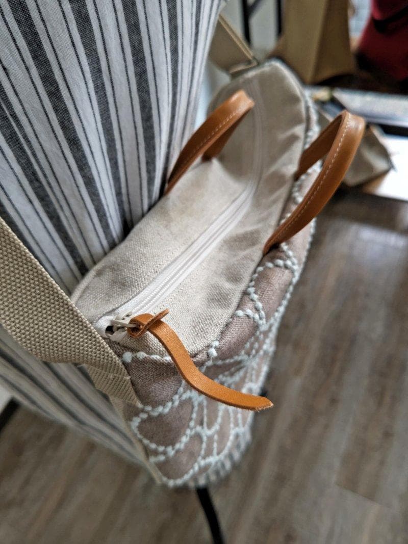 【相談用】ミナペルホネン/タンバリンネイビー×白/ラウンドショルダーLサイズ