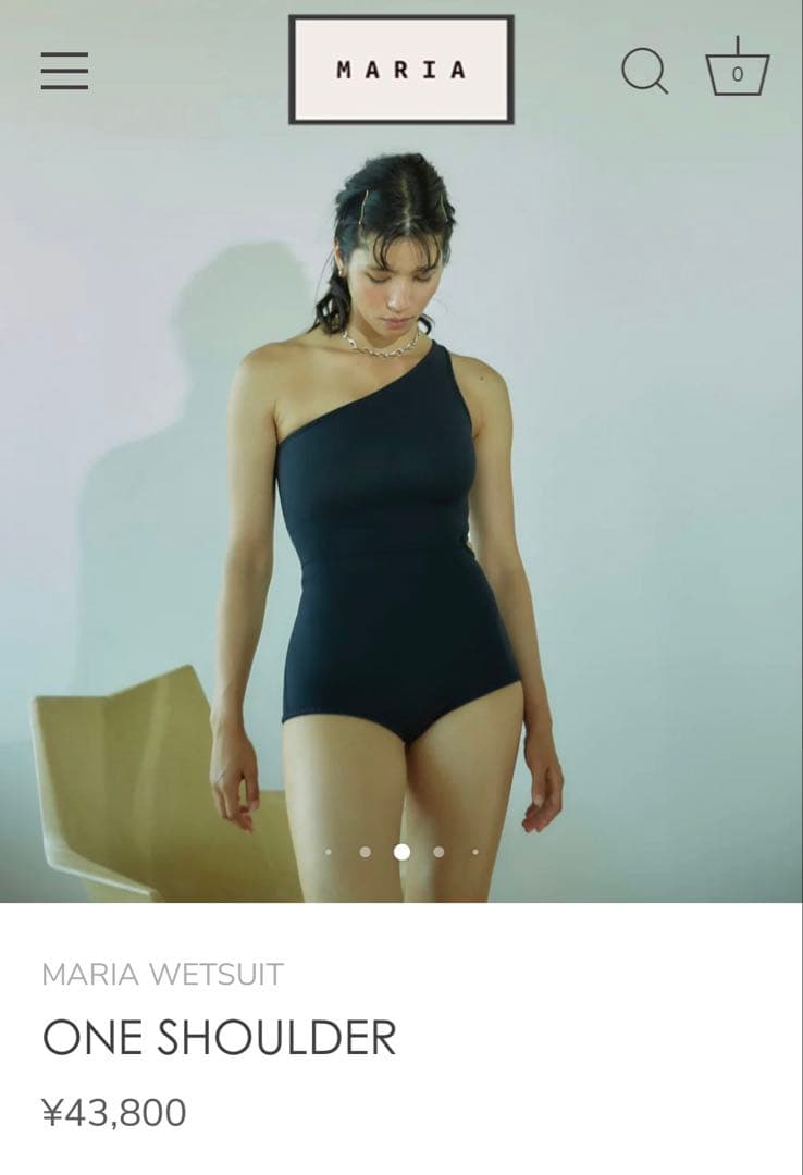 MARIAWETSUITS　ワンショルダー ウェットスーツ　LBサイズ　2ミリ