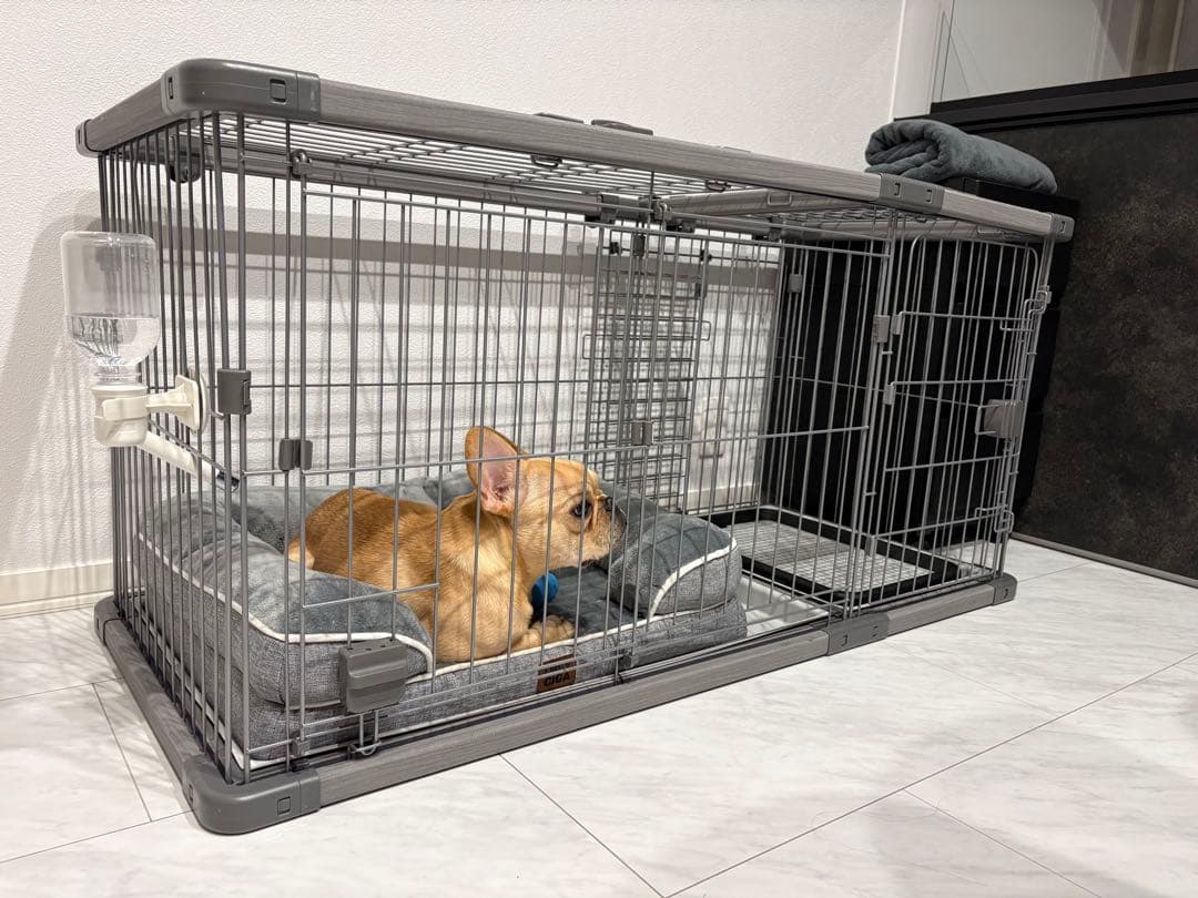 【屋根付】【値下げしました】ドッグルームサークル Plus グレー