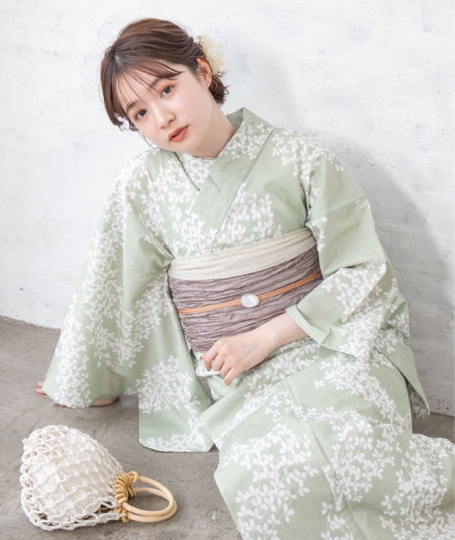 ☆ゆかた館グレース☆こだわり浴衣5点セット Mサイズ