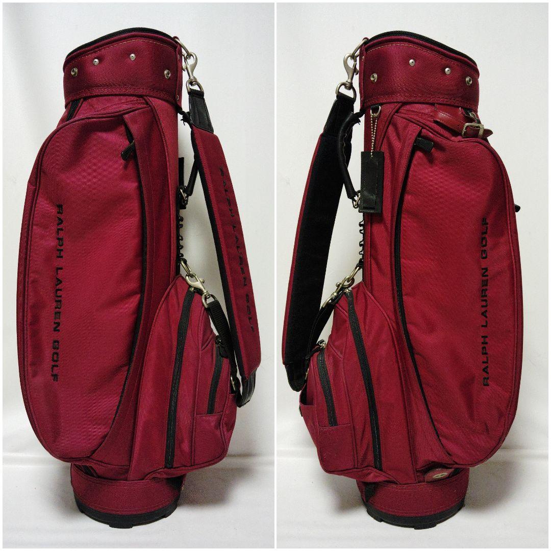 ポロ　ラルフローレン　キャディバッグ　赤茶　5分割