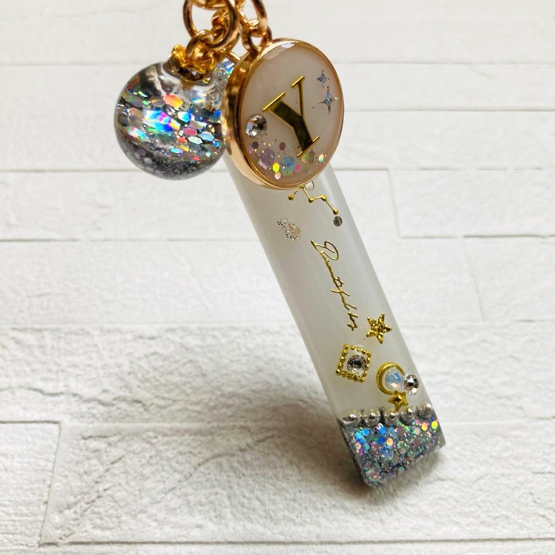 mimikoページ　名入れチャーム　らレジンキーホルダー