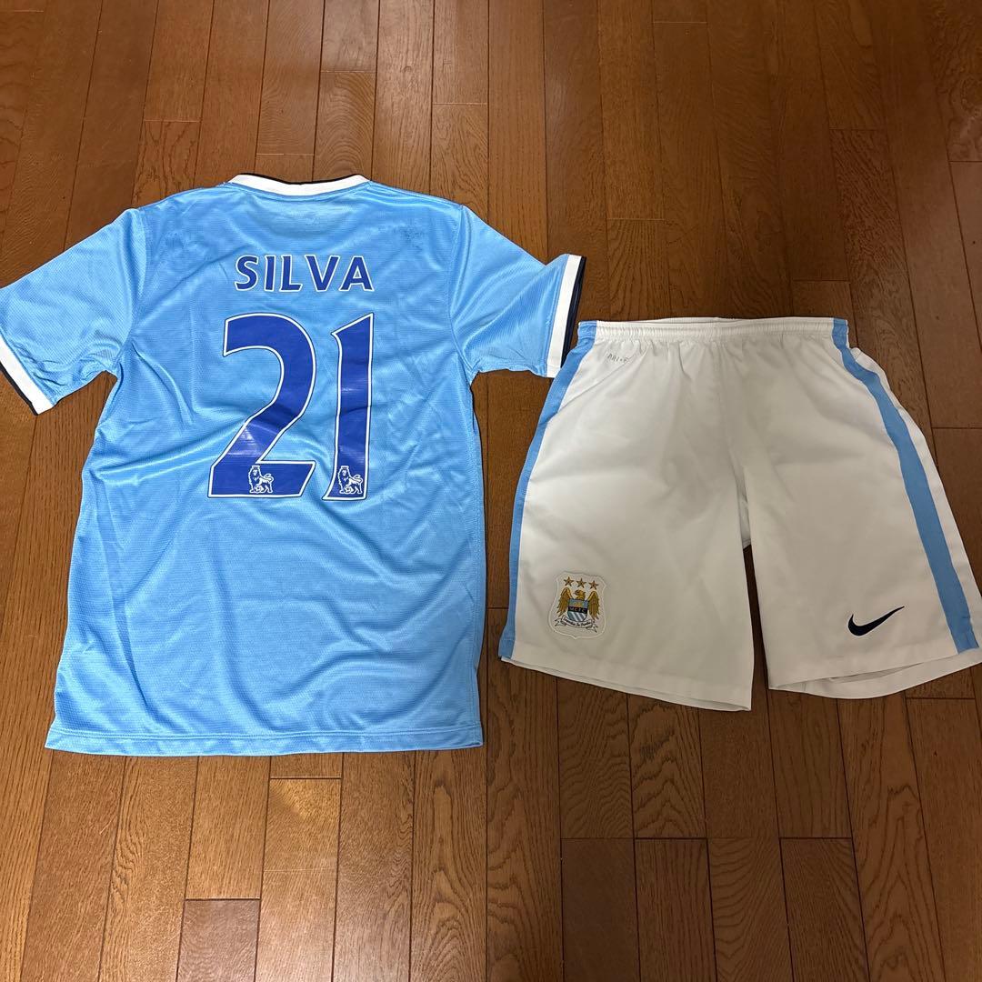 マンチェスターシティ　シルバ　13-14 上下　ユニフォーム