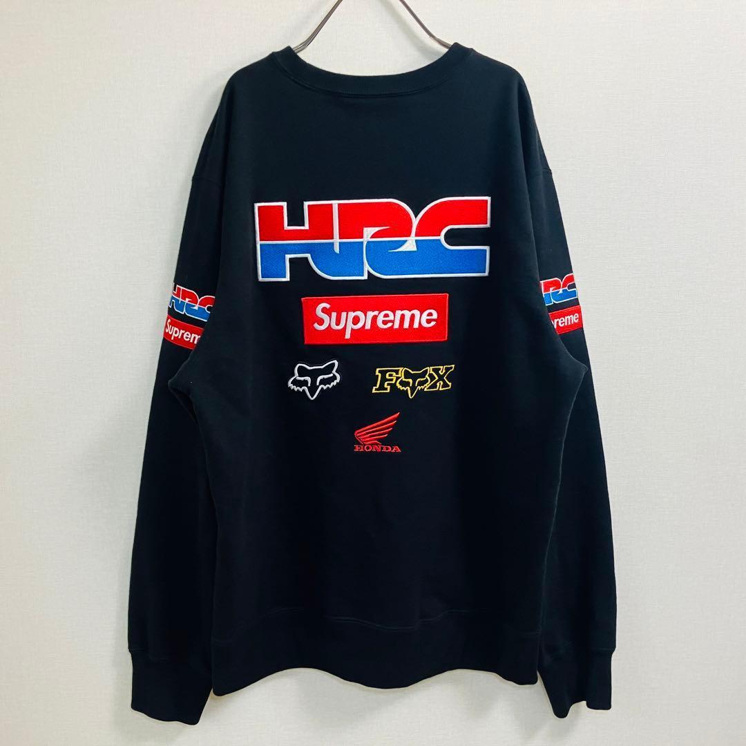 【大人気】シュプリーム スウェット サイズL Honda FOX Racing