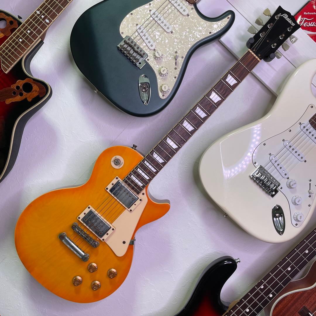 レスポールタイプ エレキギター オレンジ　Maison