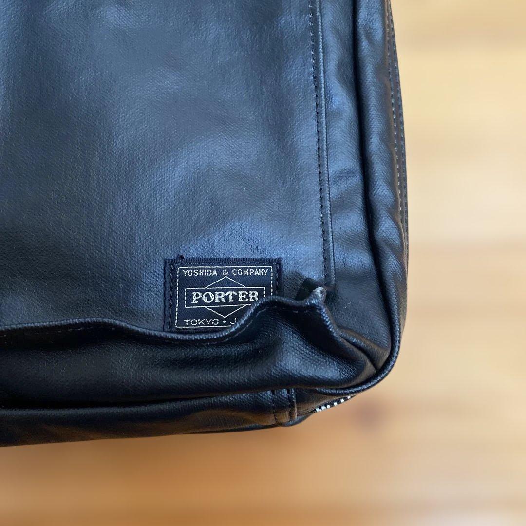 PORTER レザー ショルダーバッグ ブラック