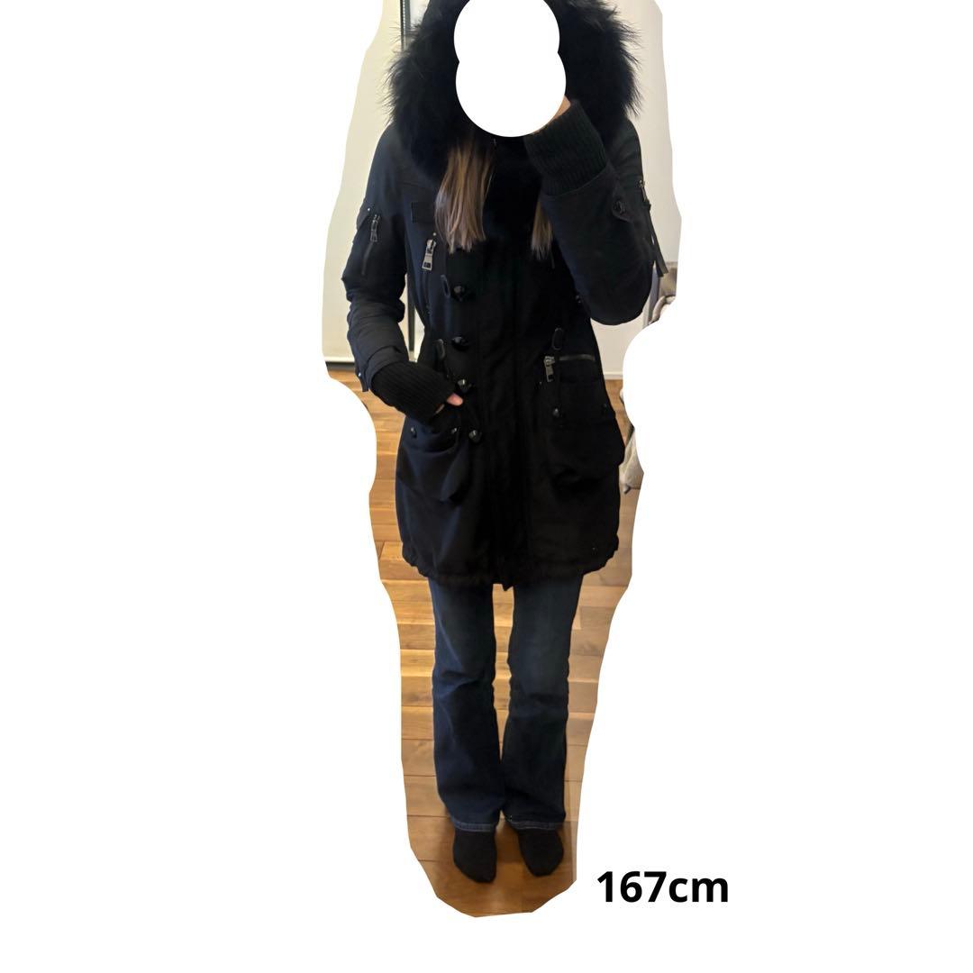 リアルファー付きモッズコート ミリタリー 平成ギャル y2k グランジ