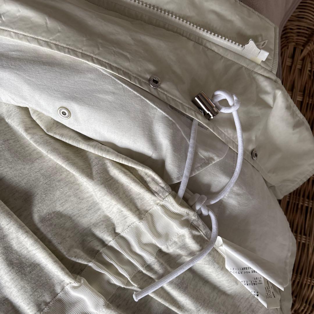 Sacai アイボリー モッズコート キルティング襟　みっちゃん