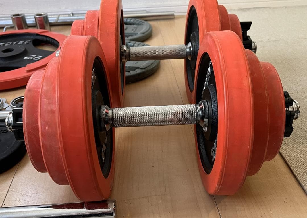 【これだけでホームジム完成】総重量166kg ＋ インクラインベンチ（引取限定）