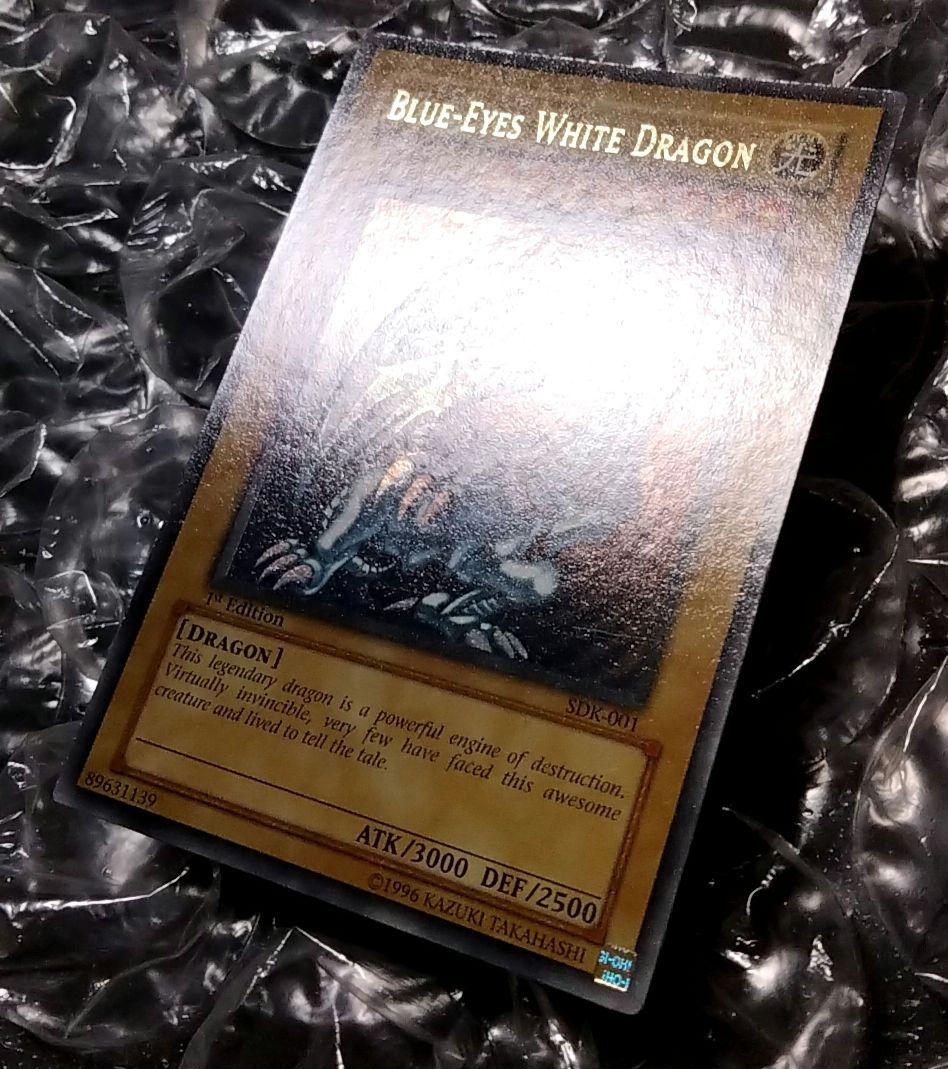 秘蔵 特濃 glossy ホイル エラー 1st 遊戯王 ブルーアイズ 初期