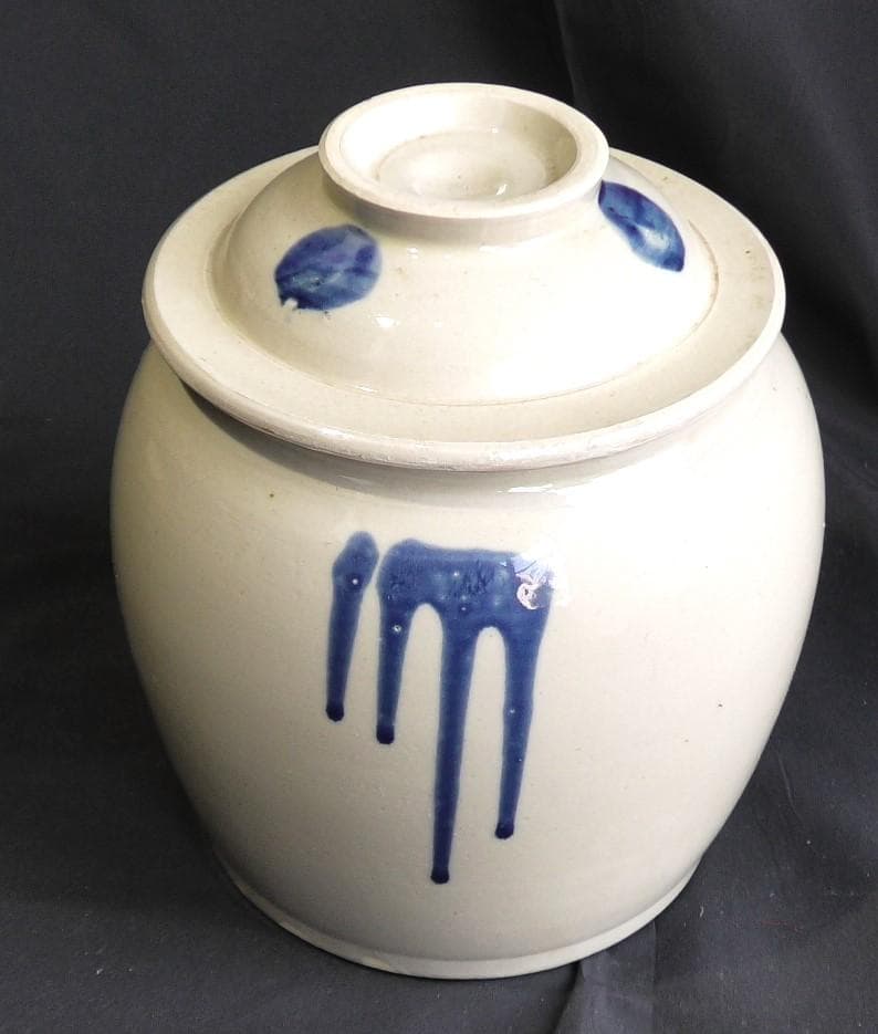 壺　瓶　日本骨董品　漬物瓶　味噌瓶　塩瓶　オブジェ　置物