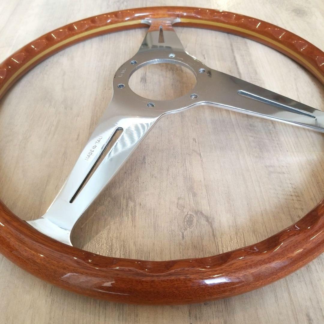 NARDI☆ナルディクラシックVITEウッドステアリングポリッシュスポーク37Φ
