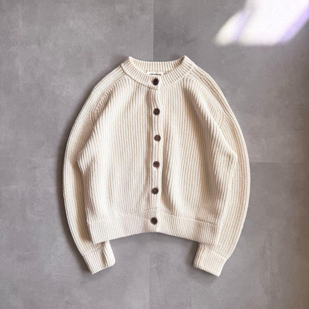 【SALE✨】DEMYLEE コットンカーディガン 厚手 ラグラン