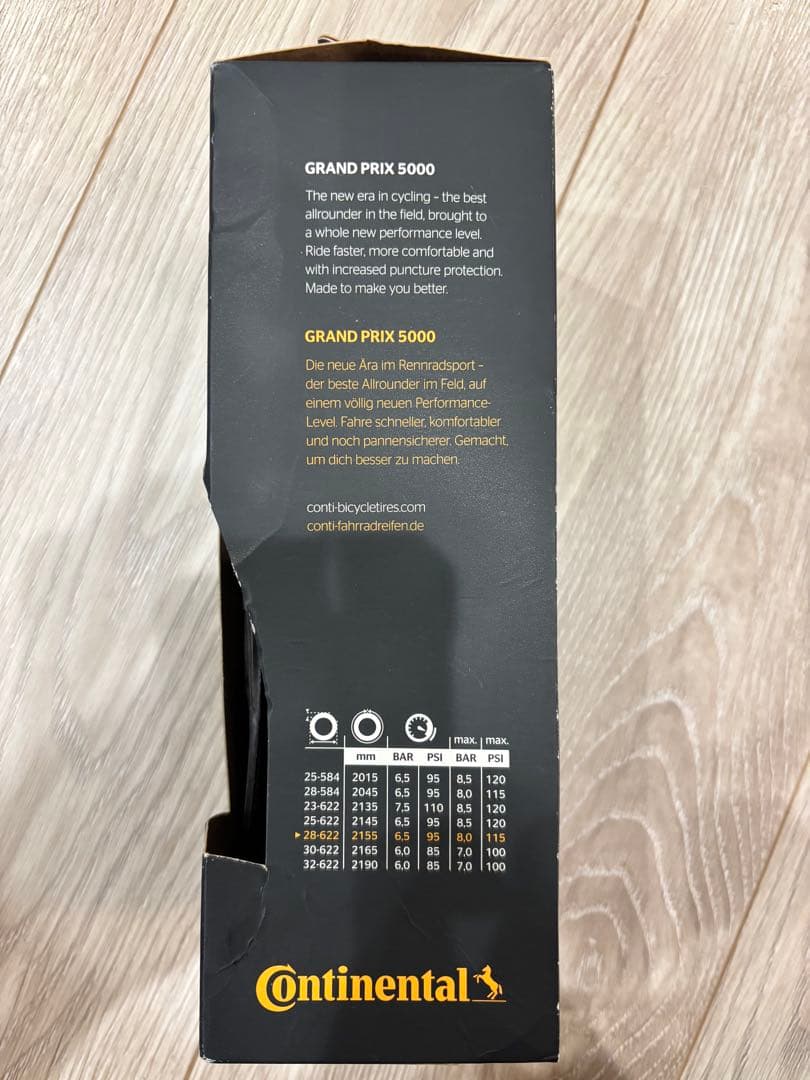 パーツ Continental Grand Prix 5000 CL 700x28c