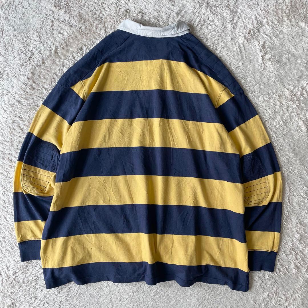 ラルフローレン ラガーシャツ ポロシャツ 長袖 4XLT ボーダー