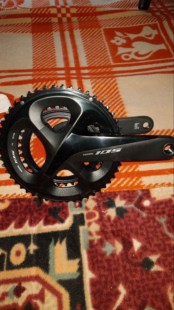 Shimano 105 クランクアーム 52/36T ブラック