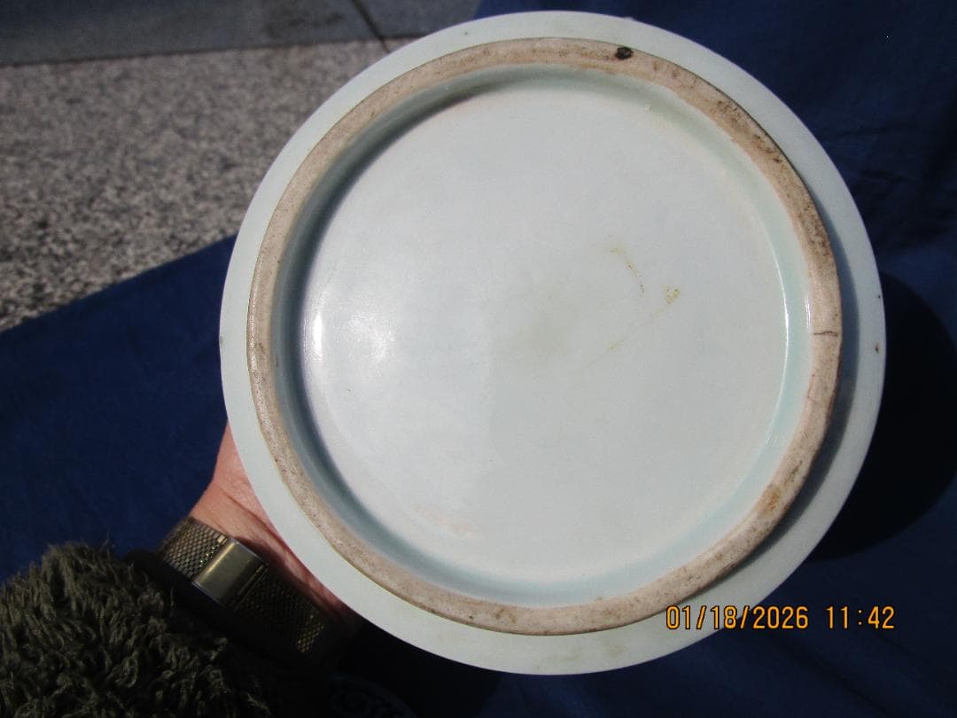 古伊万里　蛸唐草　水次　水指　江戸期保証　無傷と思います サイズ等写真にて 1個