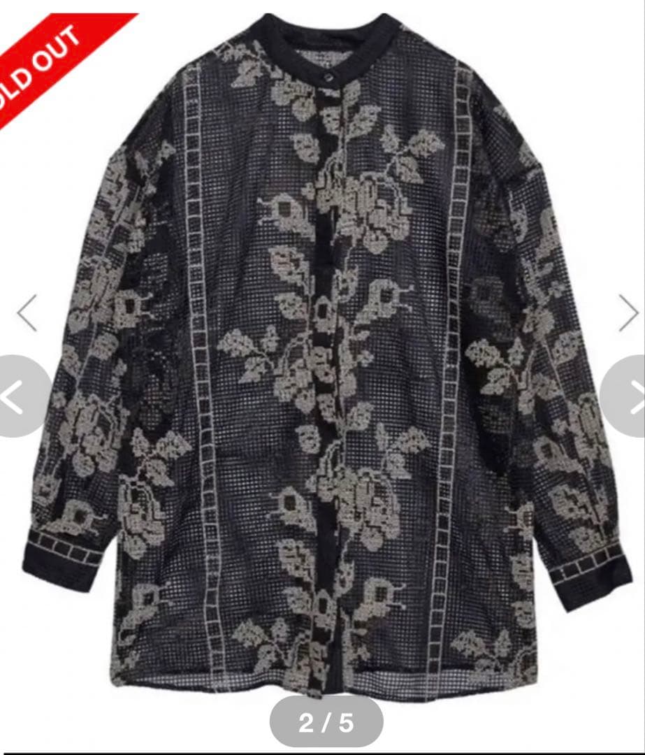 タグ付き！Ameri MEDI CROSS STITCH LIKE SHIRT