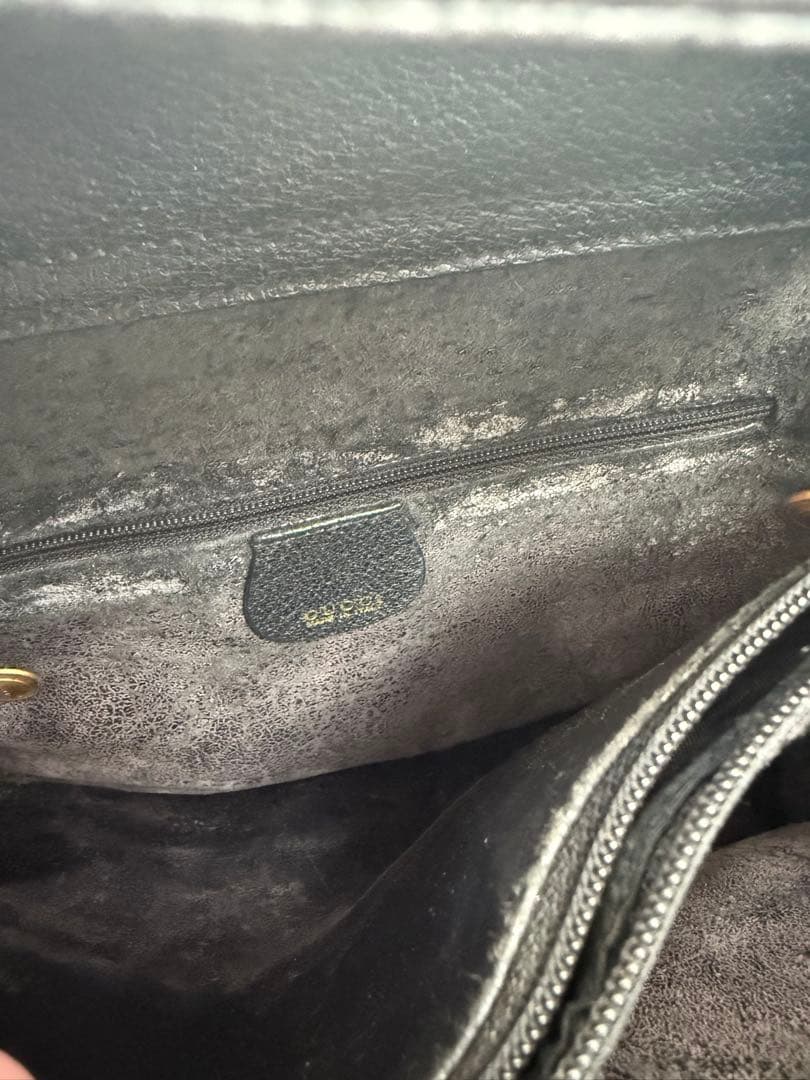 美品GUCCI グッチ バンブー ダイアナ ハンドバッグ レザー　黒 ブラック