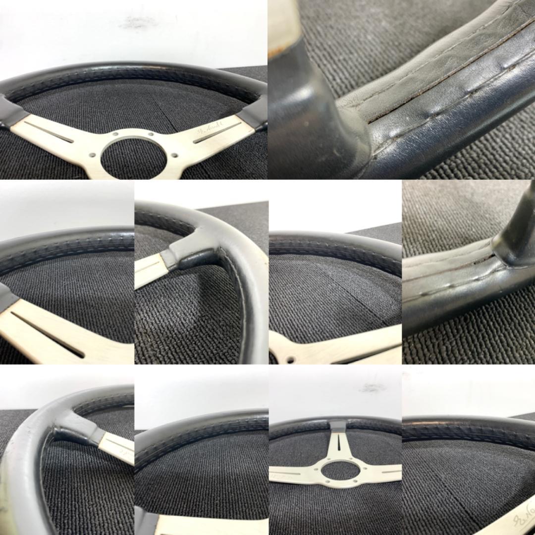 ナルディ クラシック 36パイ シルバースポーク レザー ホーンボタン付