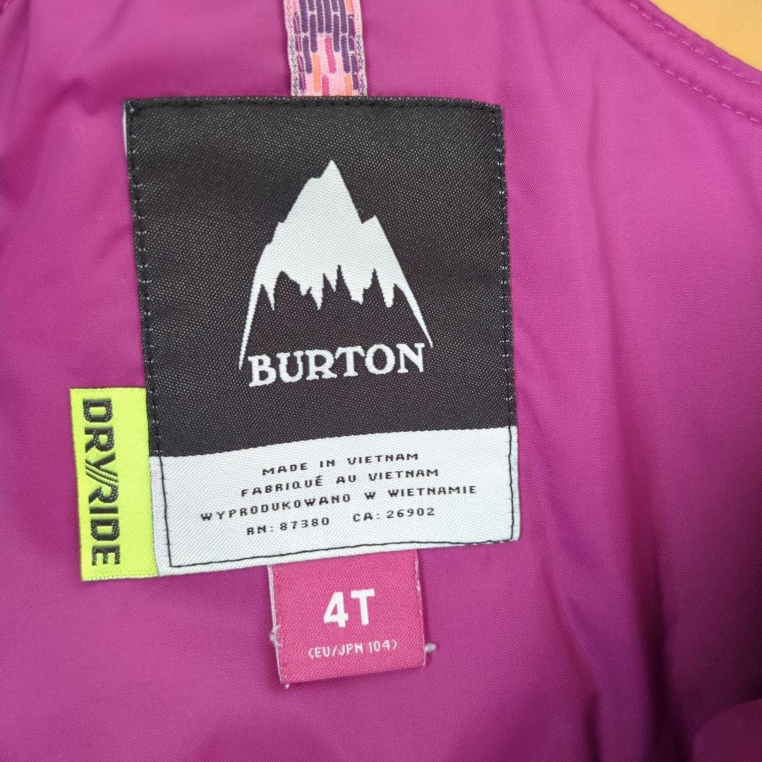 BURTON スノーボードウェア 上下セット　サイズ4T