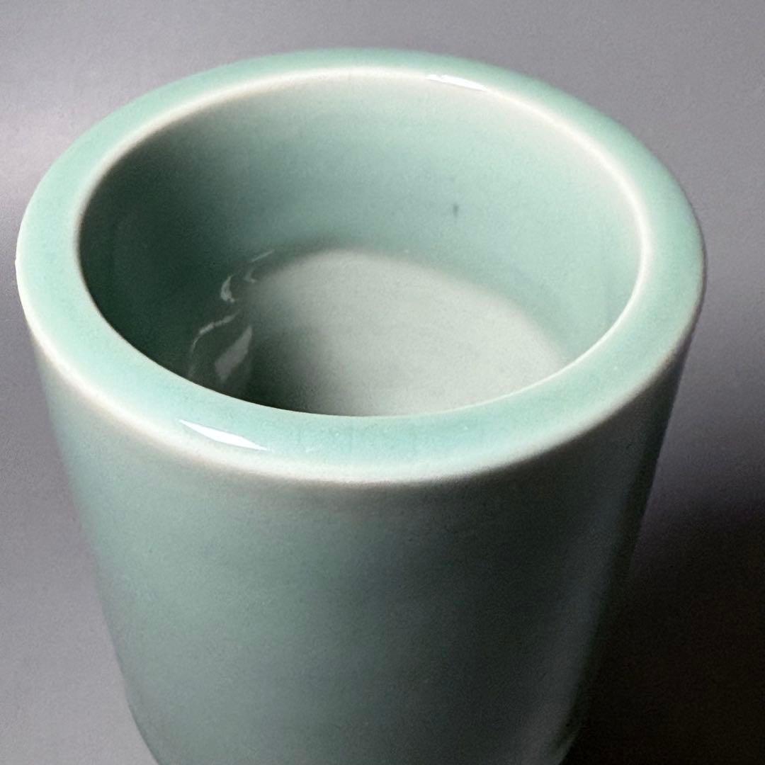 盛期　鍋島青磁杵形花池　二重共箱　有名蒐集家　旧蔵　図録掲載品！　本物保証