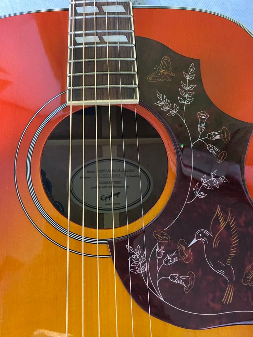 む*む様 美品エピフォンby Gibson ハミングバードStudio エレアコ