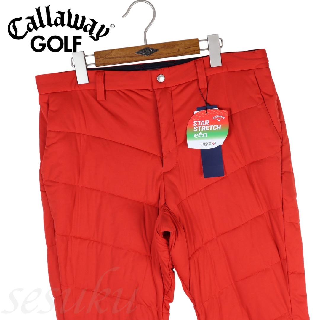 【S】秋冬 キャロウェイ ゴルフ キルティングストレッチ 中綿パンツ