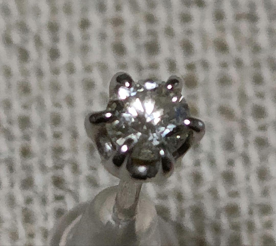 pt900 0.1ct 一粒ダイヤモンド 片耳 スタッドピアス