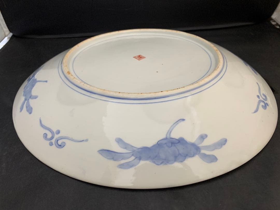 M*様 古伊万里　富士山　色絵金彩　大皿　約直径40㎝