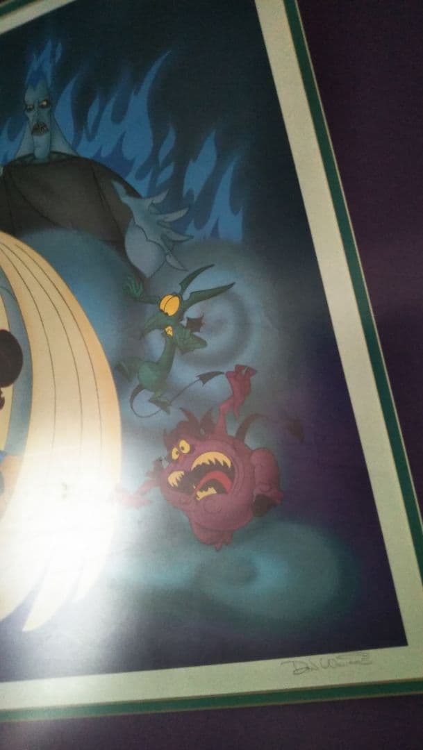 キャスト 限定 2000 ディズニー ヘラクレス ヴィランズ ハデス リトグラフ