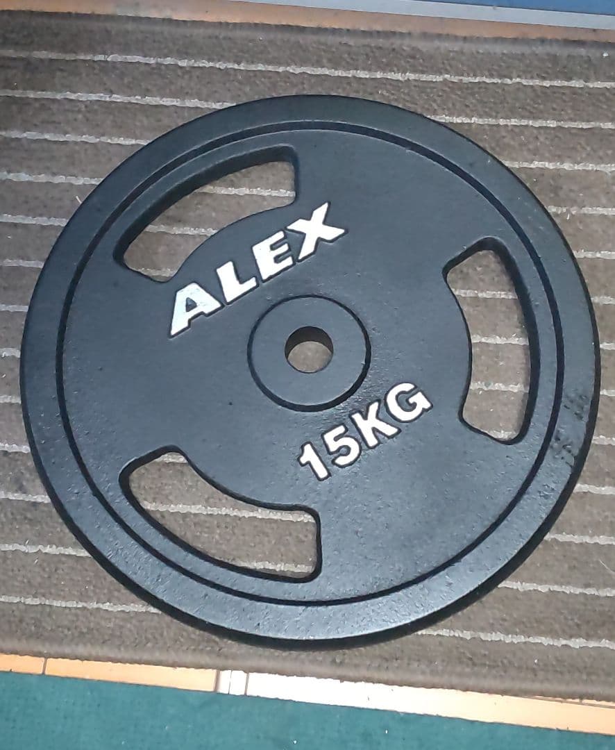 美品 ALEX 15kgプレート2枚 28mm 用