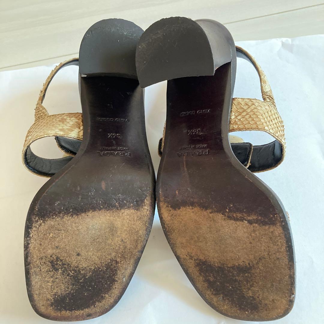 11月20日までタイムセール　PRADAスネイクサンダル