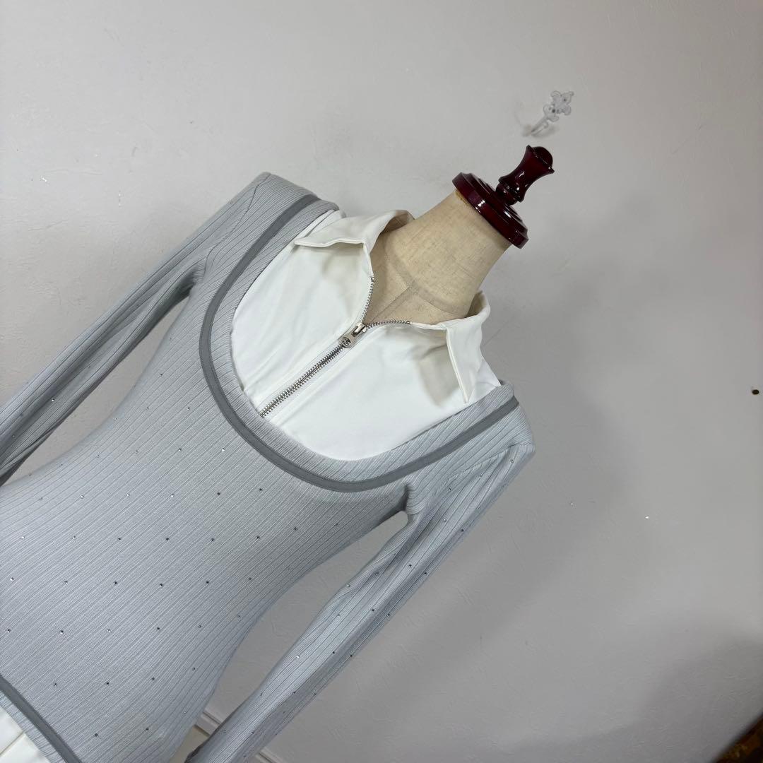 20 美品　RANDY プリーツ　ワンピース　骨格ウェーブ　参戦服