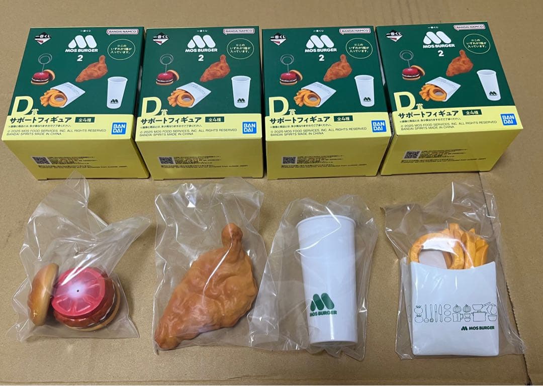 一番くじモスバーガー2 D賞フィギュアコンプ　E賞コンプ　F賞　コンプ