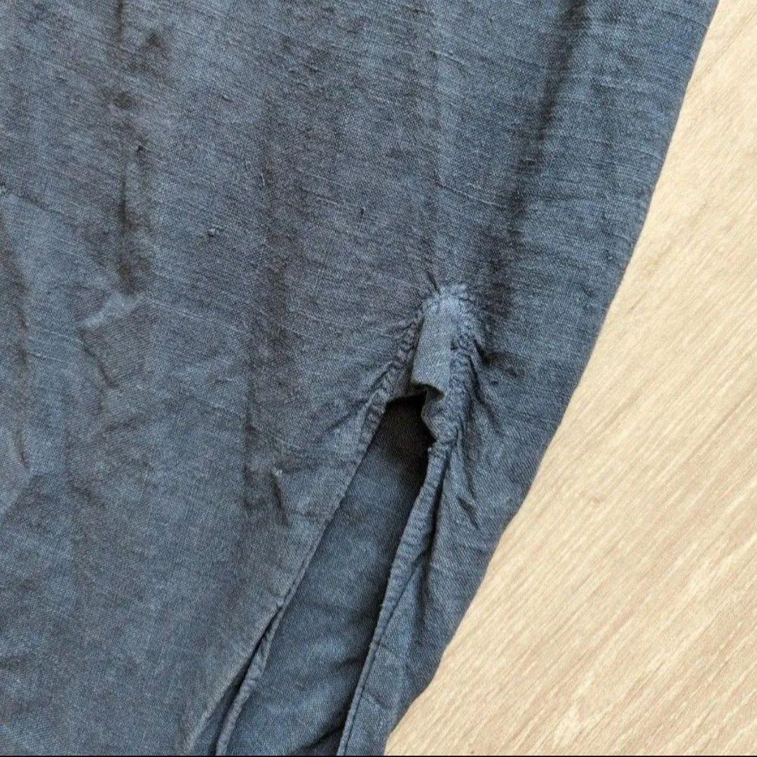 【最終価格】1900s フレンチアンティーク　インディゴリネンスモック